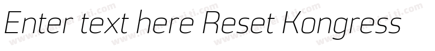Enter text here Reset Kongress Dem字体转换